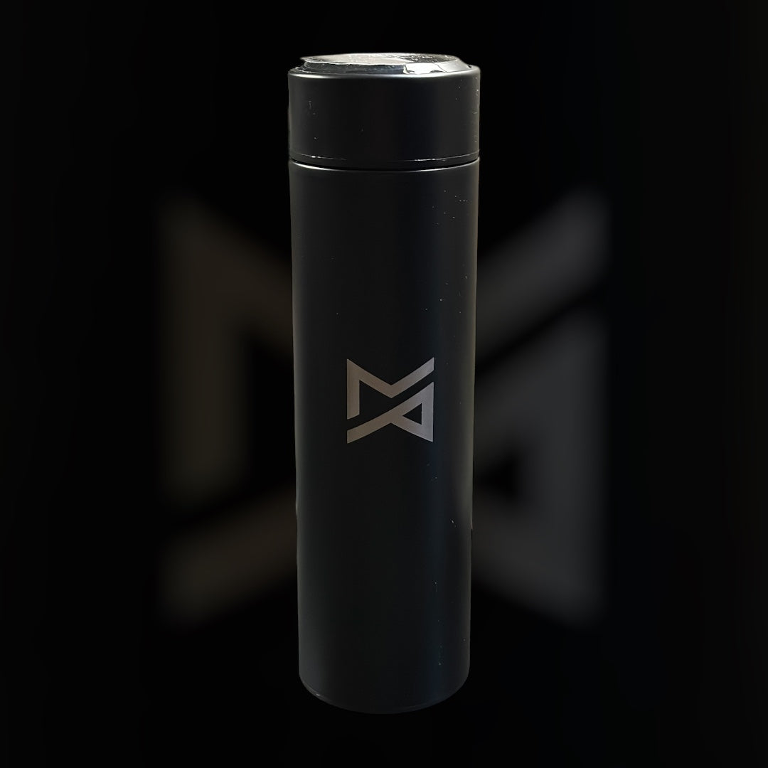 Black Led Temperature Display Thermos Bottle