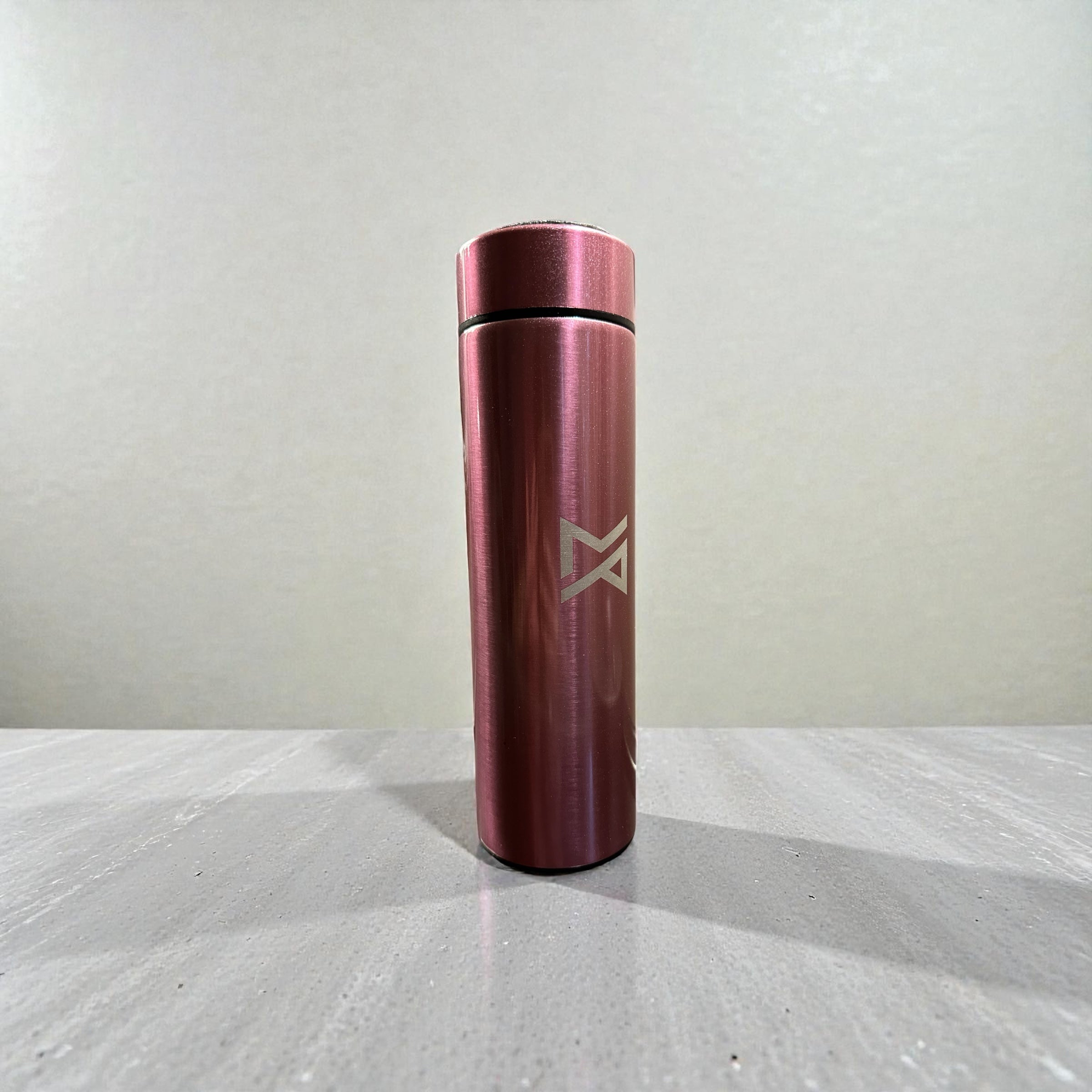 Pink Led Temperature Display Thermos Bottle