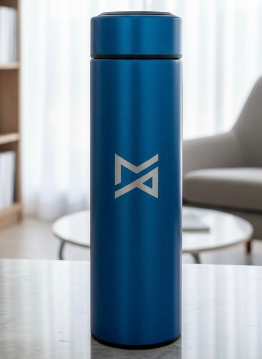 Blue Led Temperature Display Thermos Bottle
